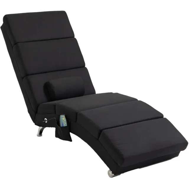 GranMaison Massagestoel - Relaxfauteuil - Zetel - Stof - 1 persoons - Zeer comfortabel - Elektrisch - Zwart