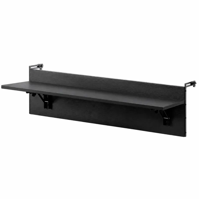 Brandistry Balkontafel - Balkon Hangtafel - Balkon Hangtafel Opvouwbaar - Bartafel Voor Leuningen - Serveertafel - 80x30 Cm donker grijs