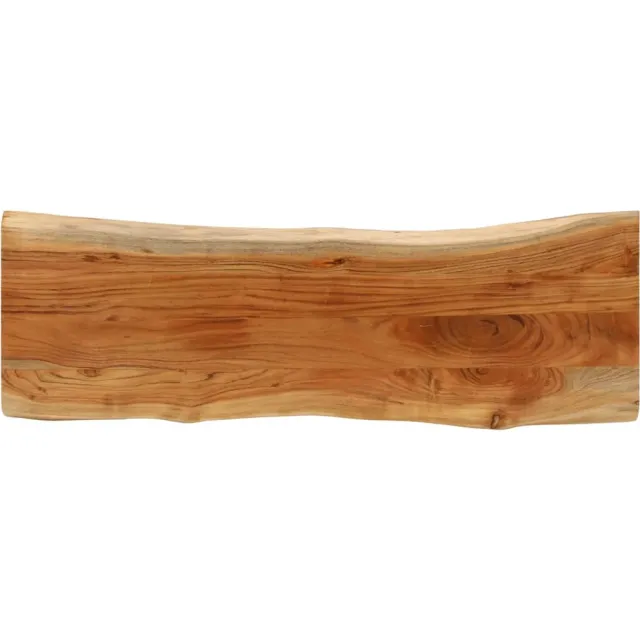 vidaXL Tafelblad rechthoekig natuurlijke rand 110x40x3,8 cm acaciahout Bruin