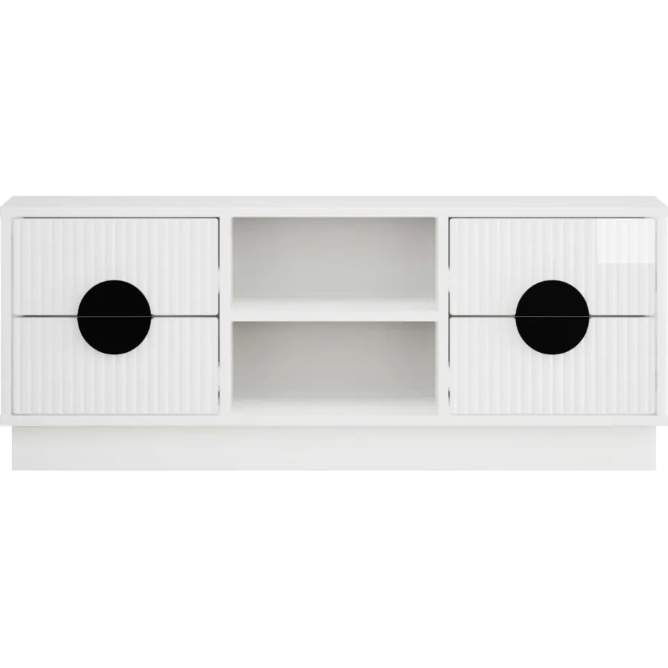 vidaXL Tv-meubel VENRAY 101 x 36,5 x 40 cm Hoogglans Wit, foto 4