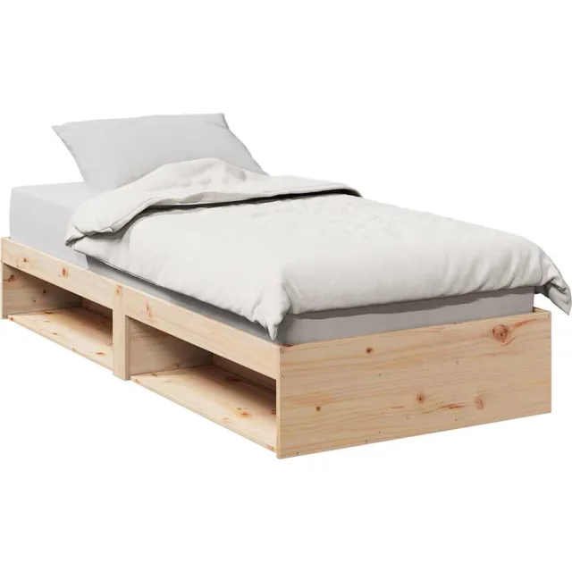 vidaXL Slaapbank zonder matras 90x190 cm massief grenenhout Bruin