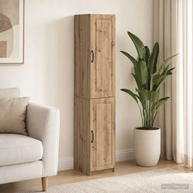 vidaXL Kastenset 2 st Artisanaal eiken Bewerkt hout Bruin