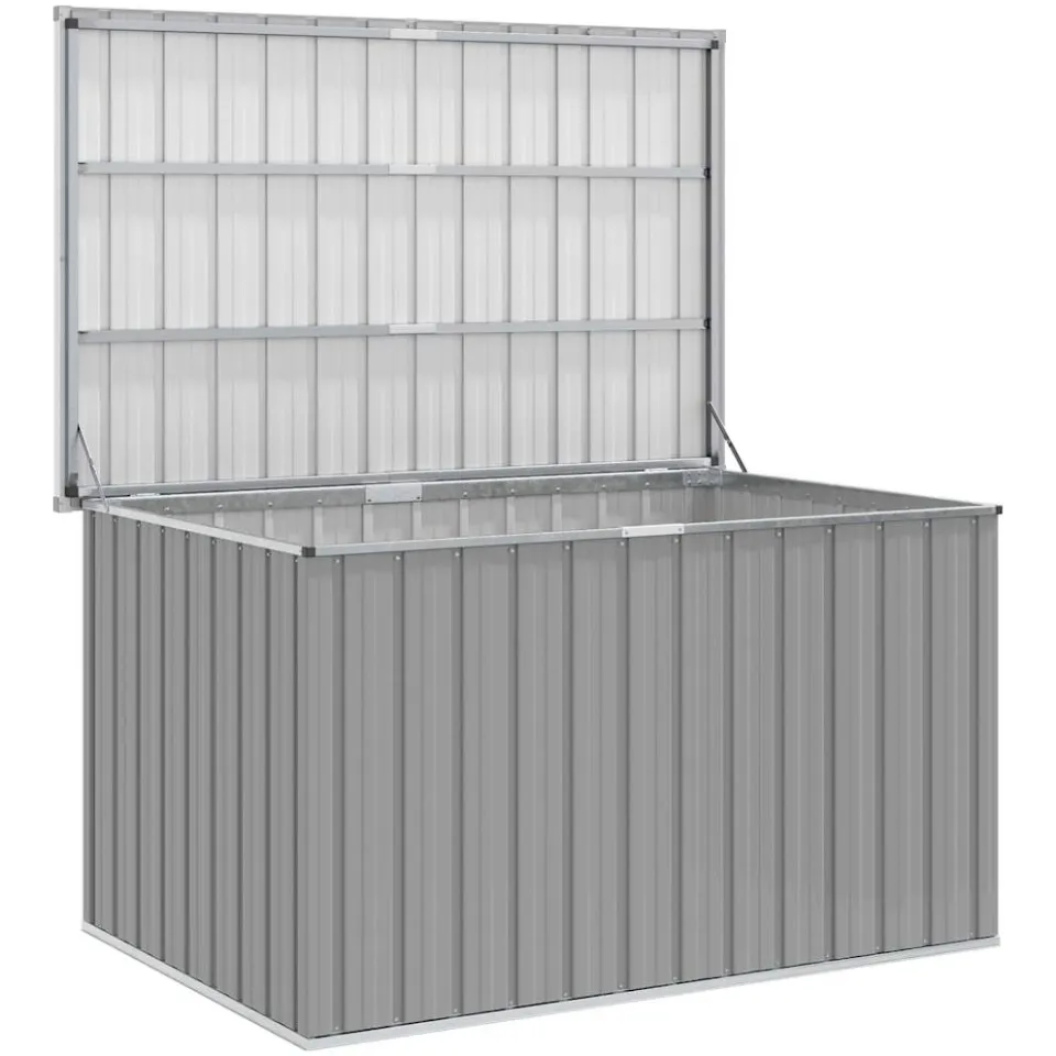 vidaXL Tuinbox 150x101x91 cm grijs