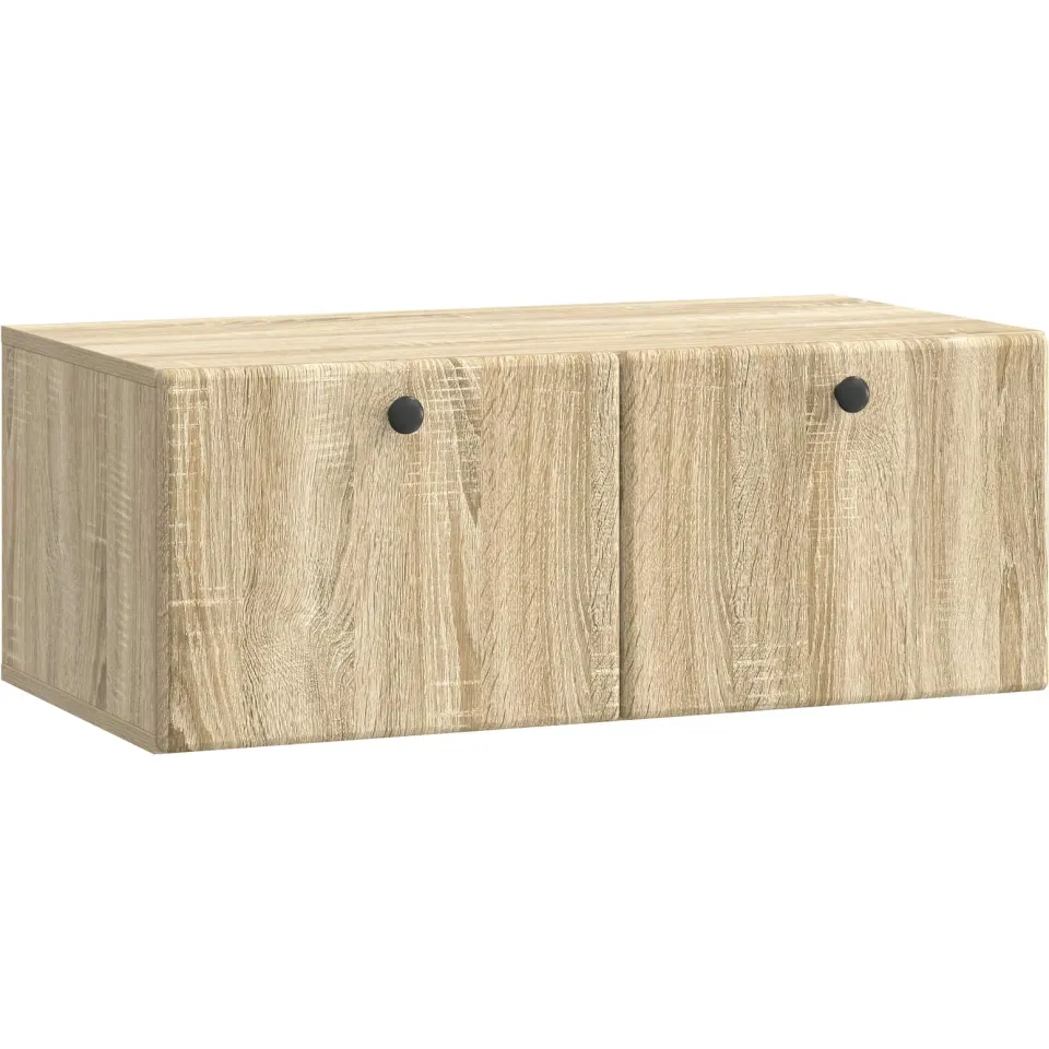 vidaXL Wandbeugel TV-kast 78,5 x 41 x 30 cm Sonoma Eiken Bewerkt hout, foto 3