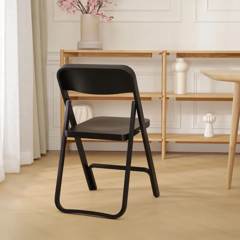 Fameg Flip houten klapstoel zwart, foto 5