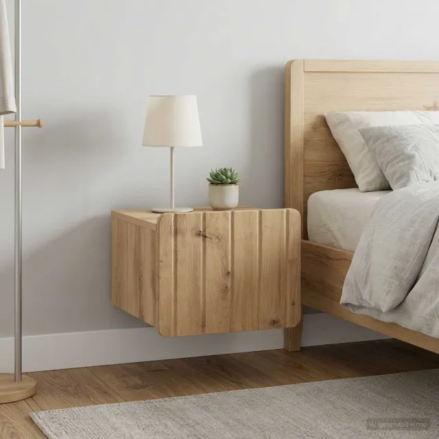 vidaXL Wandbeugel Bedkast 2 st Artisanaal eiken 33 x 34,5 x 24 cm, foto 2