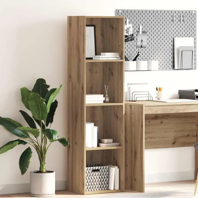 vidaXL Boekenkast 40x30x152 cm bewerkt hout artisanaal eikenkleurig, foto 2