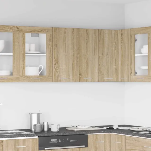 vidaXL Bovenkast Lyon 60x31x60 cm bewerkt hout sonoma eikenkleurig Bruin