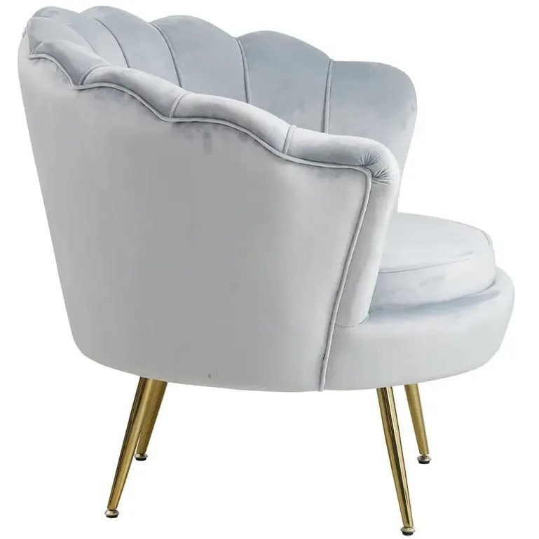 fauteuil Chanelle lichtgrijs grijs, foto 3
