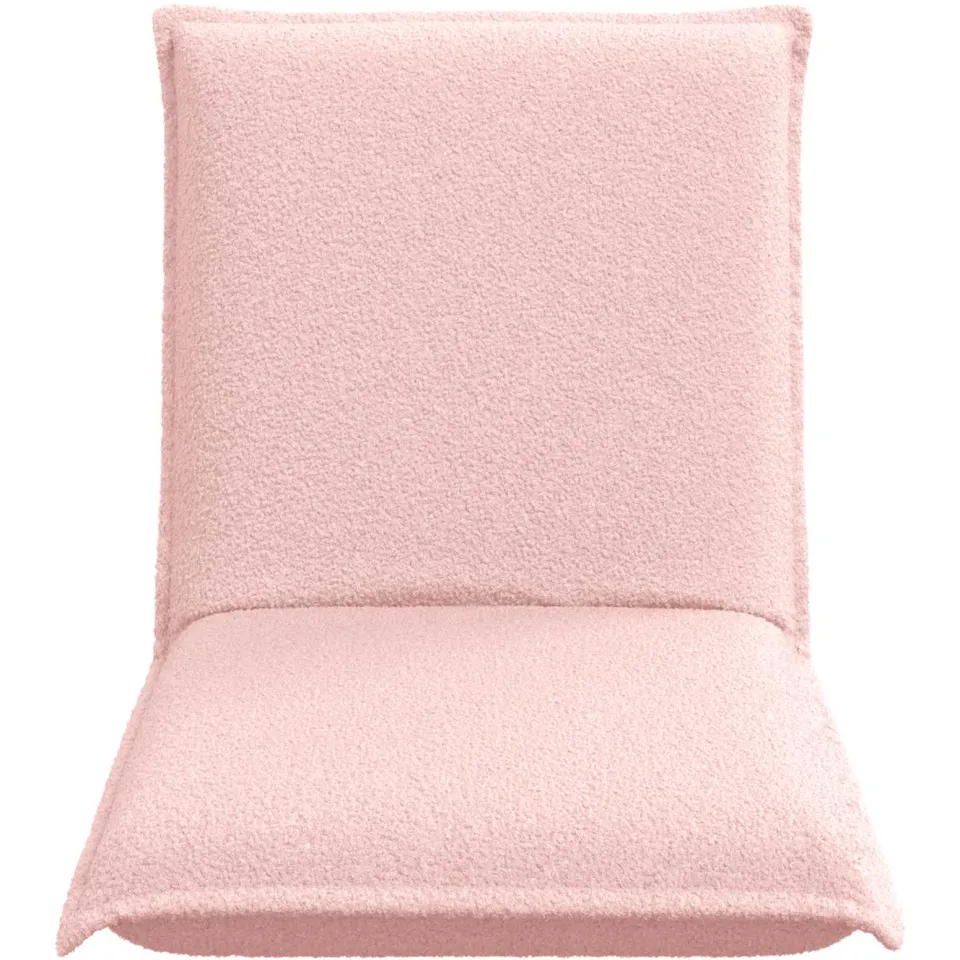 vidaXL Verstelbare vlo stoelen Roze Schapenstof