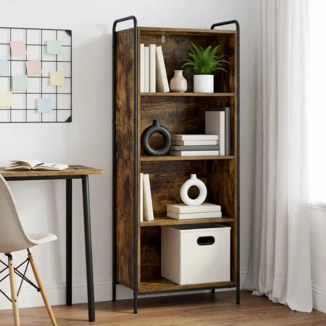 vidaXL Boekenkast 55,5 x 33 x 174 cm Bewerkt hout Gerookt eiken, foto 2