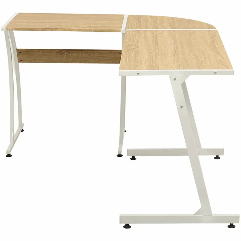 vidaXL Hoekbureau L-vormig eikenhout, foto 3