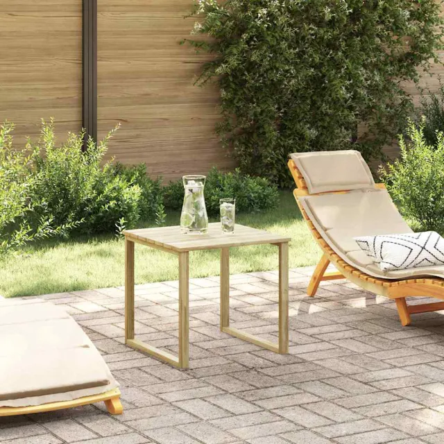 vidaXL Tafel Naturel 50,5 x 50 x 46 cm Geïmpregneerd grenenhout Bruin