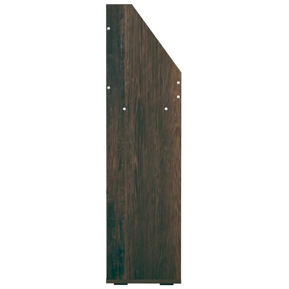 vidaXL Kindertijdschriftenrek 71x30x114 cm bewerkt hout gerookt eiken, foto 3