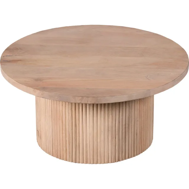Lewis & Loft Salontafel rond Laila – FSC® Mangohout – Rond ⌀70 – Naturel Bruin
