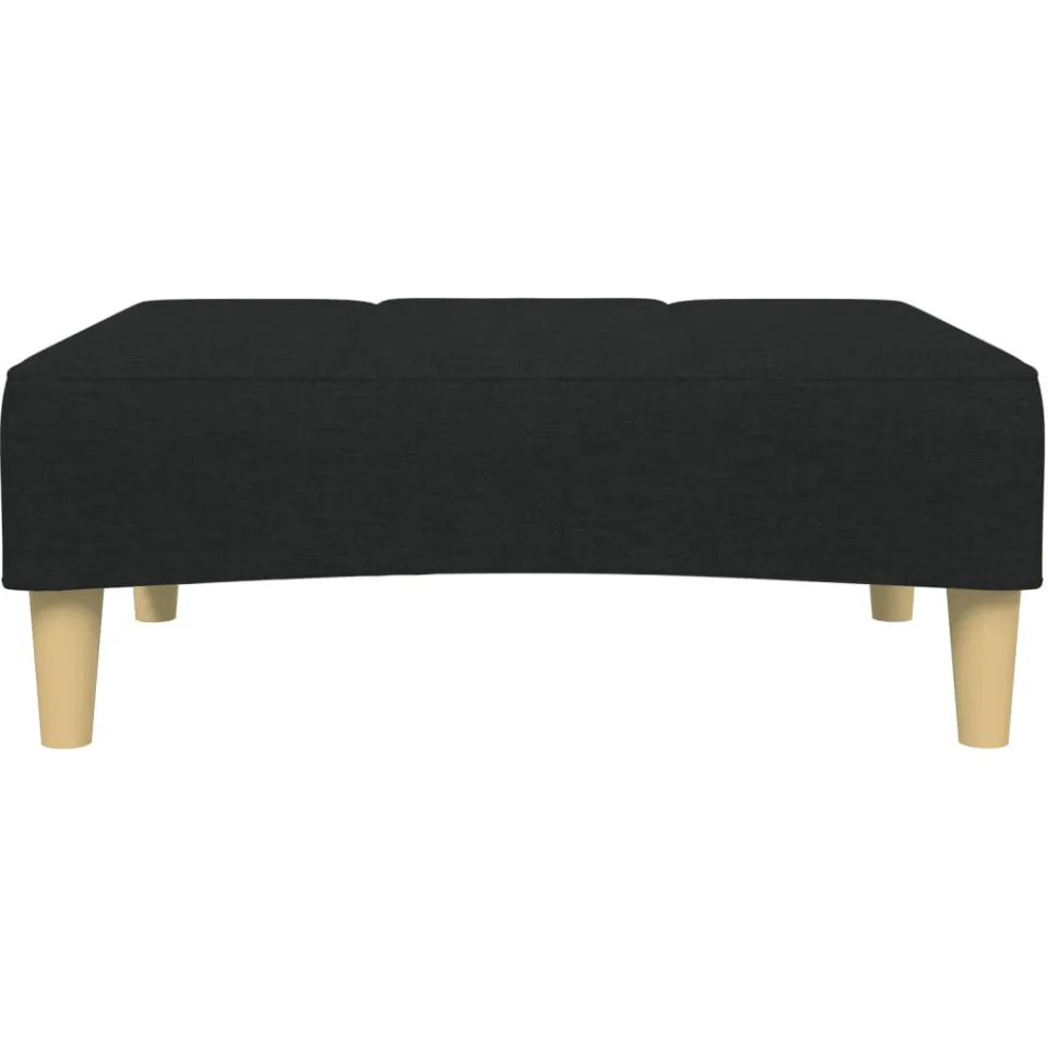 vidaXL Voetenbank 77x55x31 cm stof zwart, foto 4