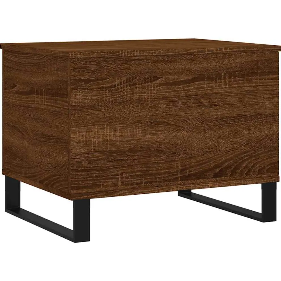 vidaXL Salontafel 60x44,5x45 cm bewerkt hout bruin eikenkleur, foto 4