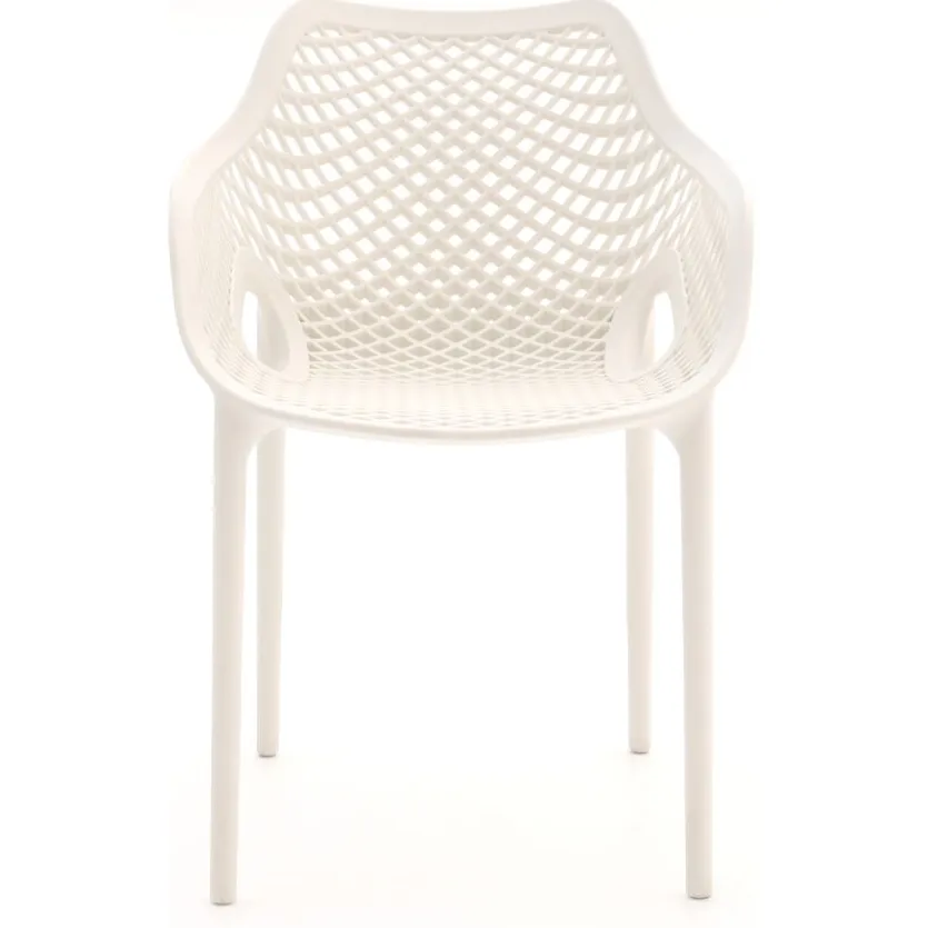 Forza Furniture Forza Ripi dining tuinstoel stapelbaar Wit