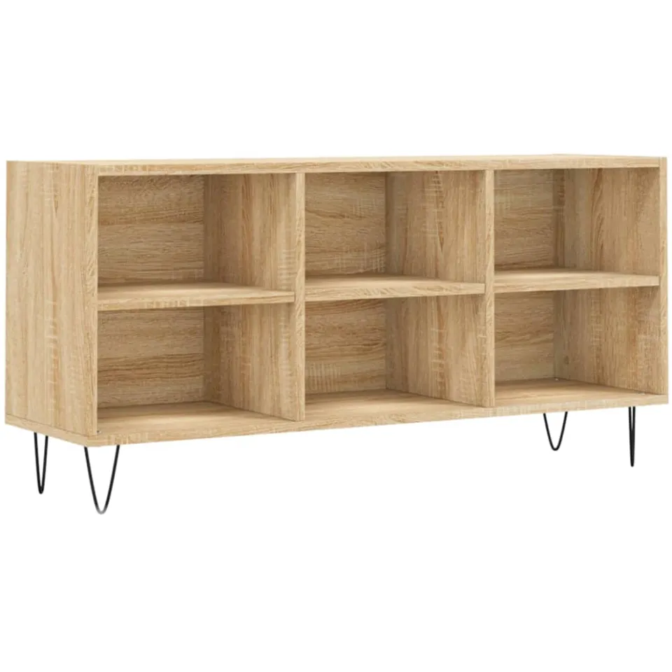vidaXL Tv-meubel 103,5x30x50 cm bewerkt hout sonoma eikenkleurig, foto 3