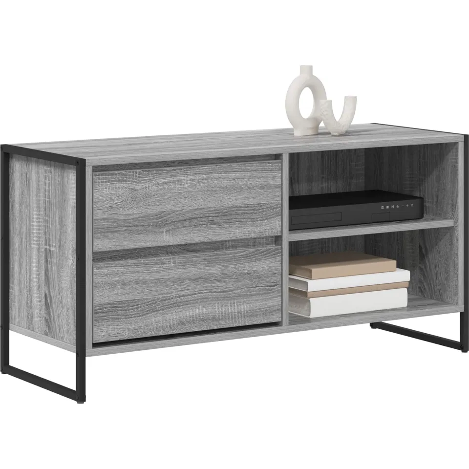 vidaXL TV-kast 100 x 36 x 49,5 cm Grijs Sonoma