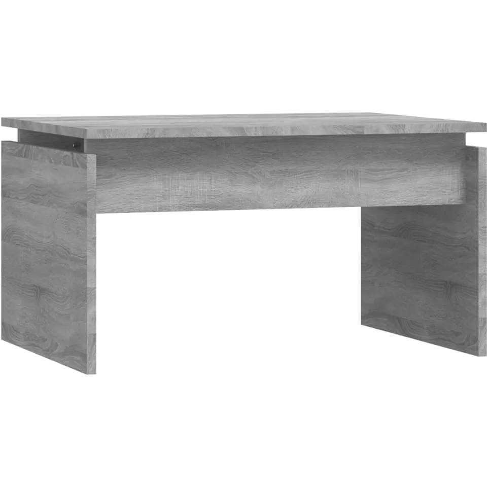 vidaXL Salontafel 68x50x38 cm bewerkt hout grijs sonoma eiken
