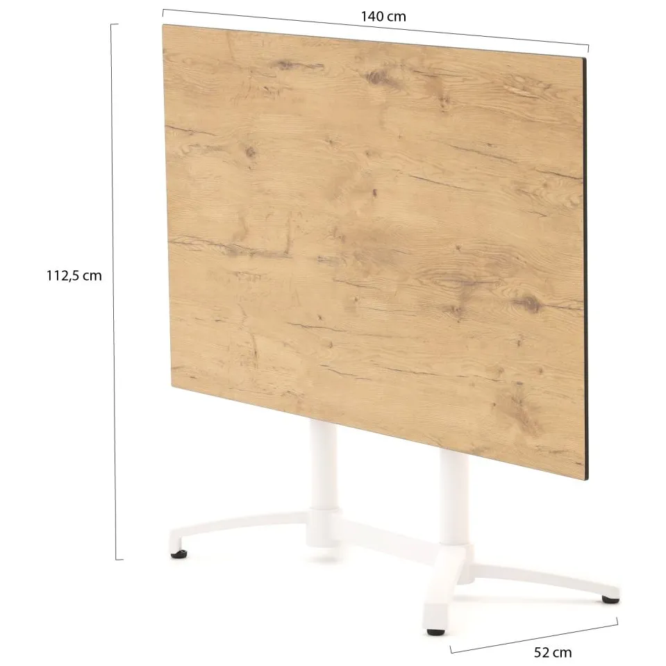 Bellagio tuinmeubelen Bellagio Canzo klaptafel 140x80x73cm bruin, foto 2