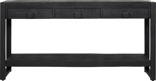 Starfurn Sidetable Boaz Zwart 150cm - mangohout - black - duurzaam