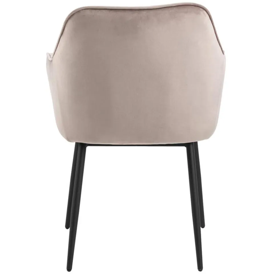 Lisomme Arian velvet eetkamerstoel oud roze, foto 3