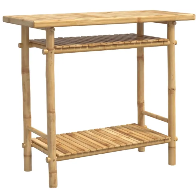 vidaXL Wandtafel - 90x37x75 - cm - bamboe Bruin