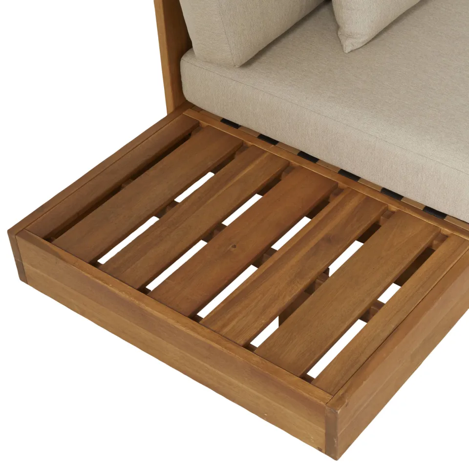 NOUS Garden Belmonte deluxe loungeset met hocker naturel zand, foto 7