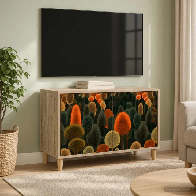 vidaXL Tv-meubel ZAANDAM 69 x 33 x 50 cm Sonoma Bewerkt hout bruin, foto 2