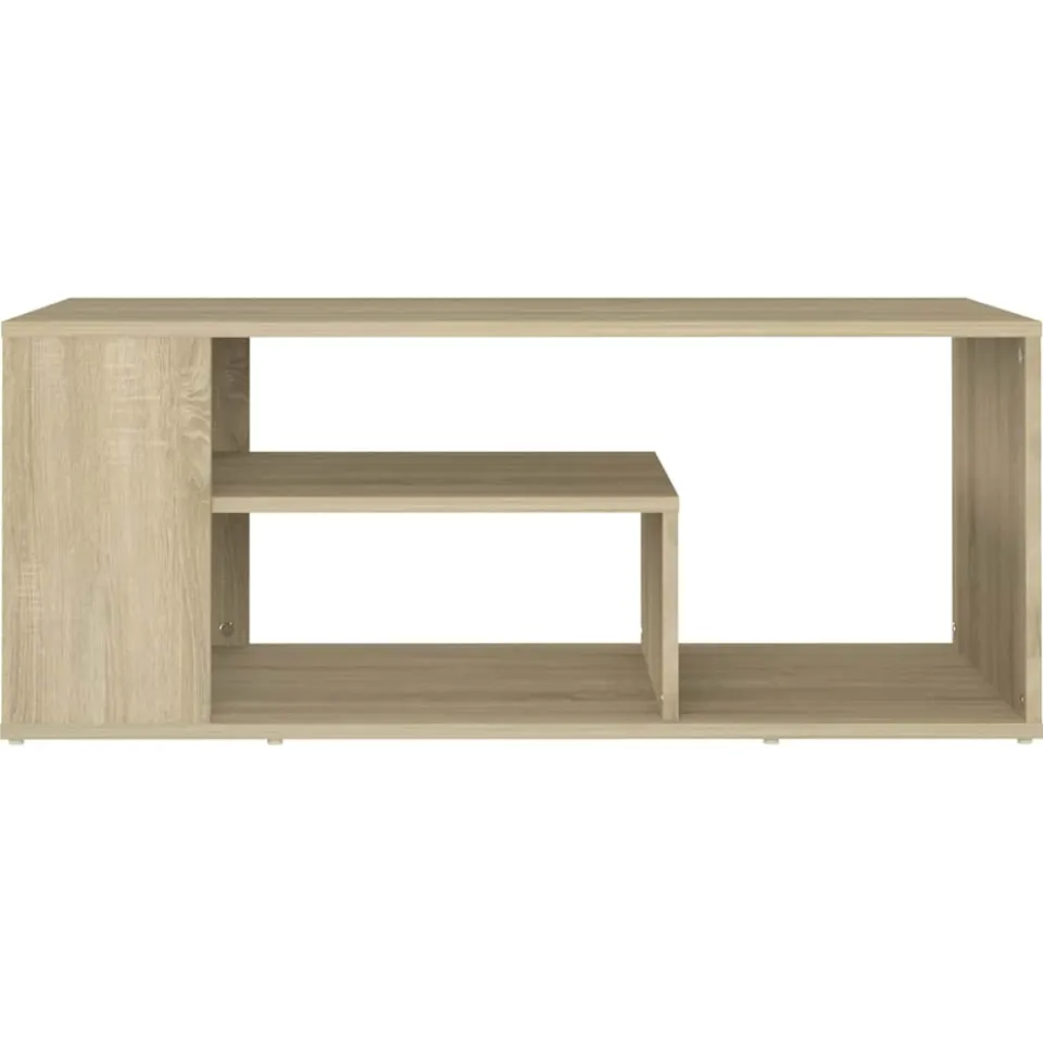 vidaXL Salontafel 100x50x40 cm bewerkt hout sonoma eikenkleurig Bruin