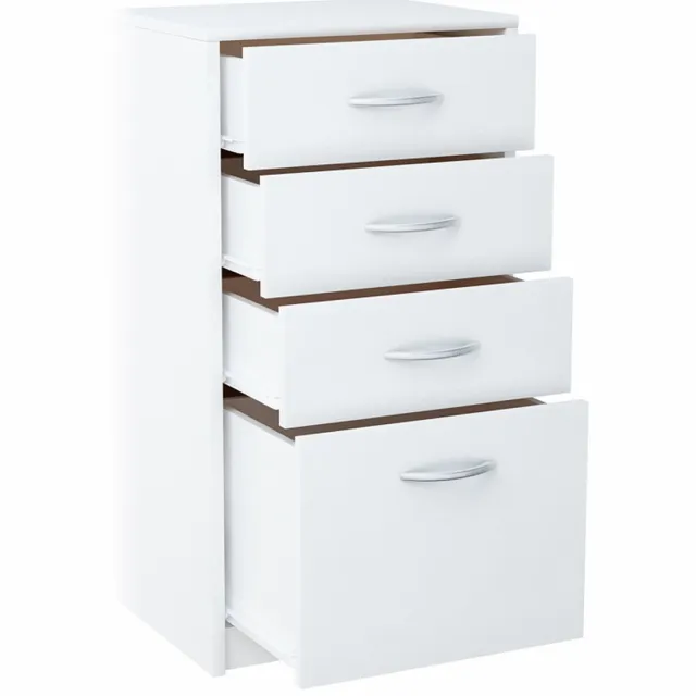 Meble Bestseller Komoda - 45cm - 4 Lades - Wit