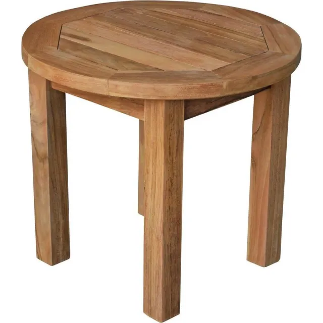 teakea Teak Tuintafeltje | Rond | Ø 50 Bruin