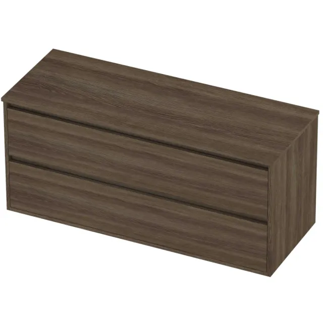 Proline Deck Badmeubelset Greeploos Symmetrisch Kader 2 Laden 120x46x54 cm Vital Oak Eiken