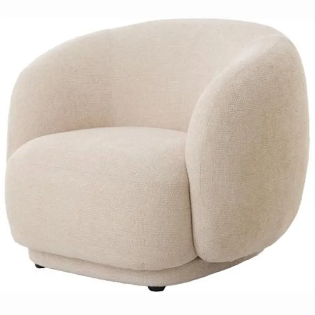 Light & Living Fauteuil Ovito - Crème