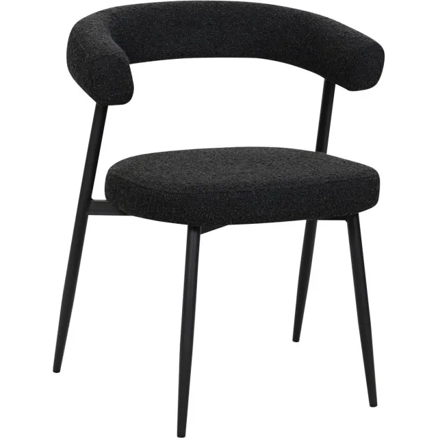 HTfurniture eetkamerstoelen-black color-black legs