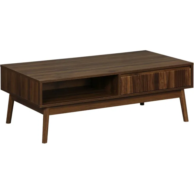 sweeek Salontafel, linear, l 110 x b 59 x h 39cm Donker hout
