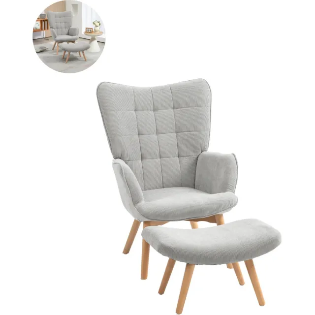 GranMaison Fauteuil - Relaxzetel - Relaxstoel - Relaxfauteuil - Stoel - Voor één Persoon - Grijs
