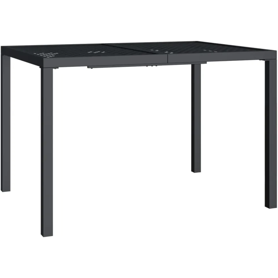 vidaXL Tuintafel 110x80x72 cm staal antracietkleurig, foto 3