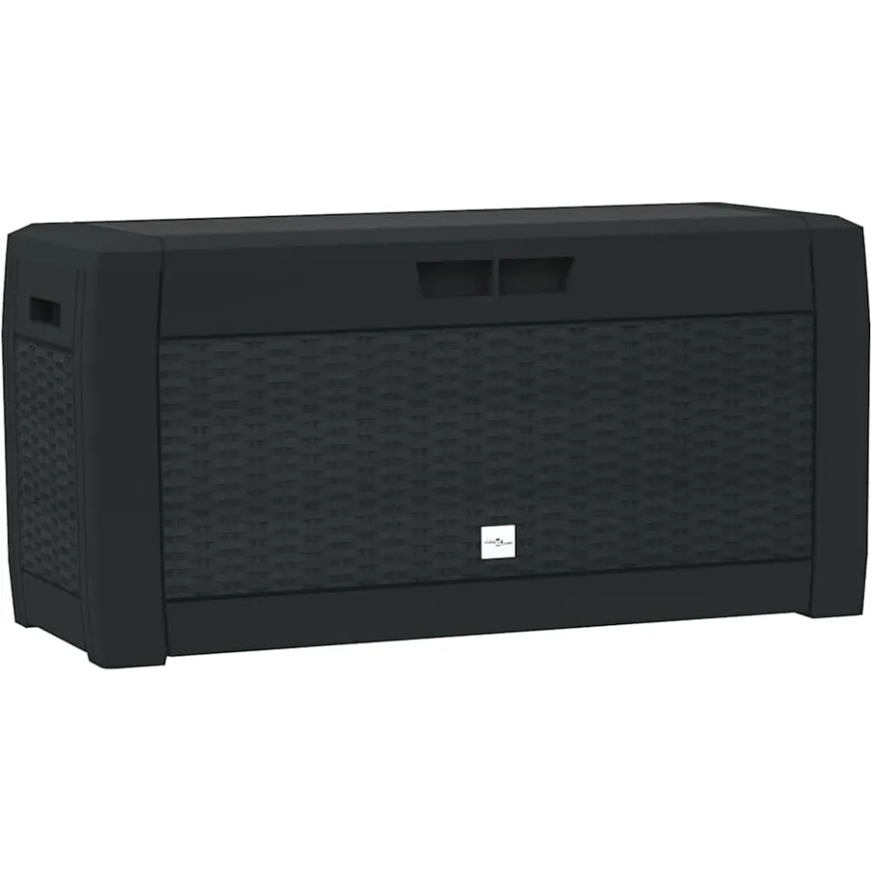 vidaXL Tuinbox 119x48x60 cm polypropeen antracietkleurig, foto 3