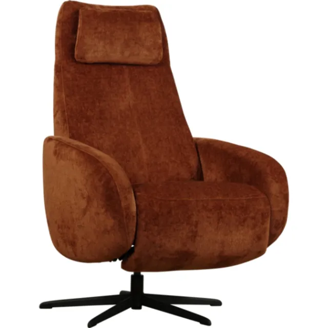 Meubelplaats Relaxfauteuil Tosca - Stella Hazel 96 - handmatig en verstelbaar hoofdkussen