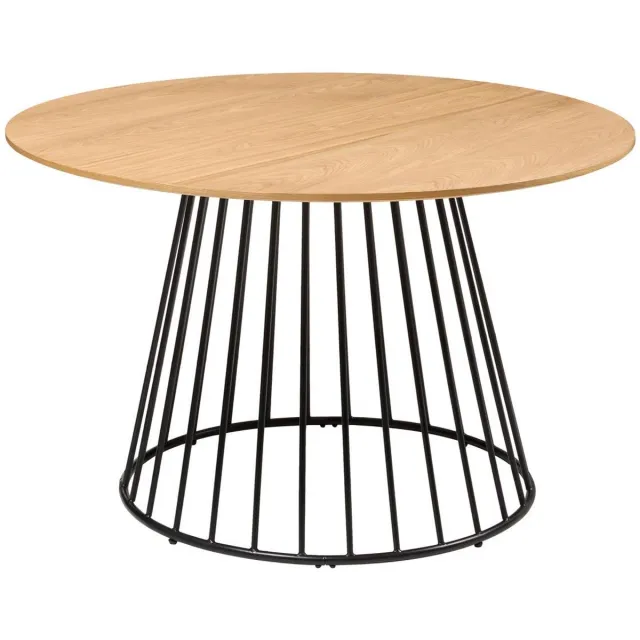 Atmosphera Créateur d'intérieur® Ronde eettafel met essenfineer voor 4 personen RAYO Beige