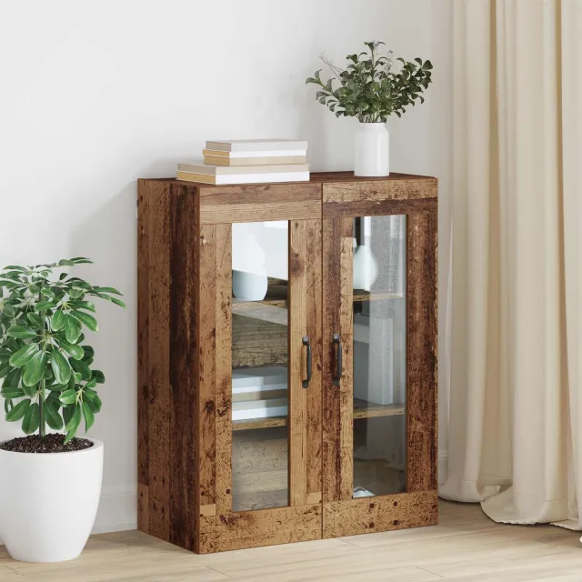 vidaXL Opbergkast Wandgemonteerd Oudhout 69,5 x 34 x 90 cm Bruin