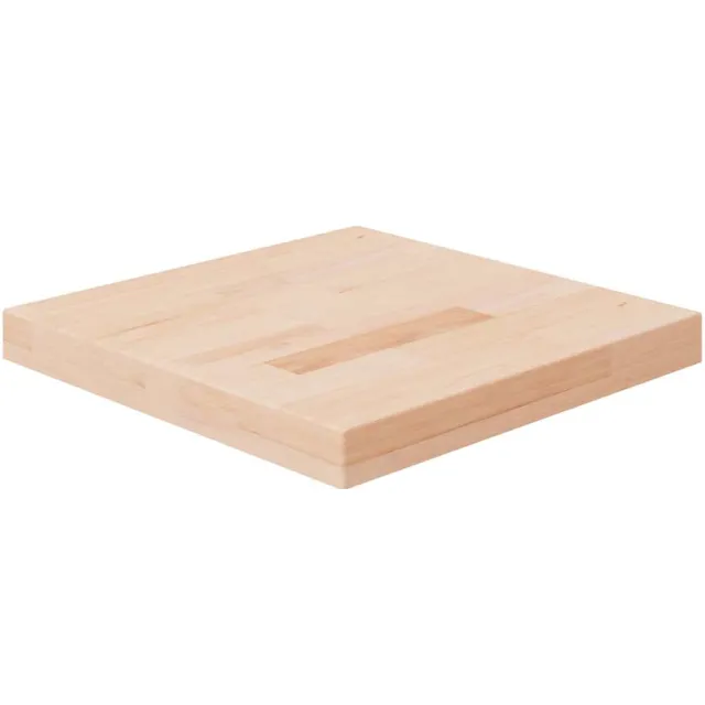 vidaXL Tafelblad vierkant 40x40x4 cm onbehandeld massief eikenhout Bruin