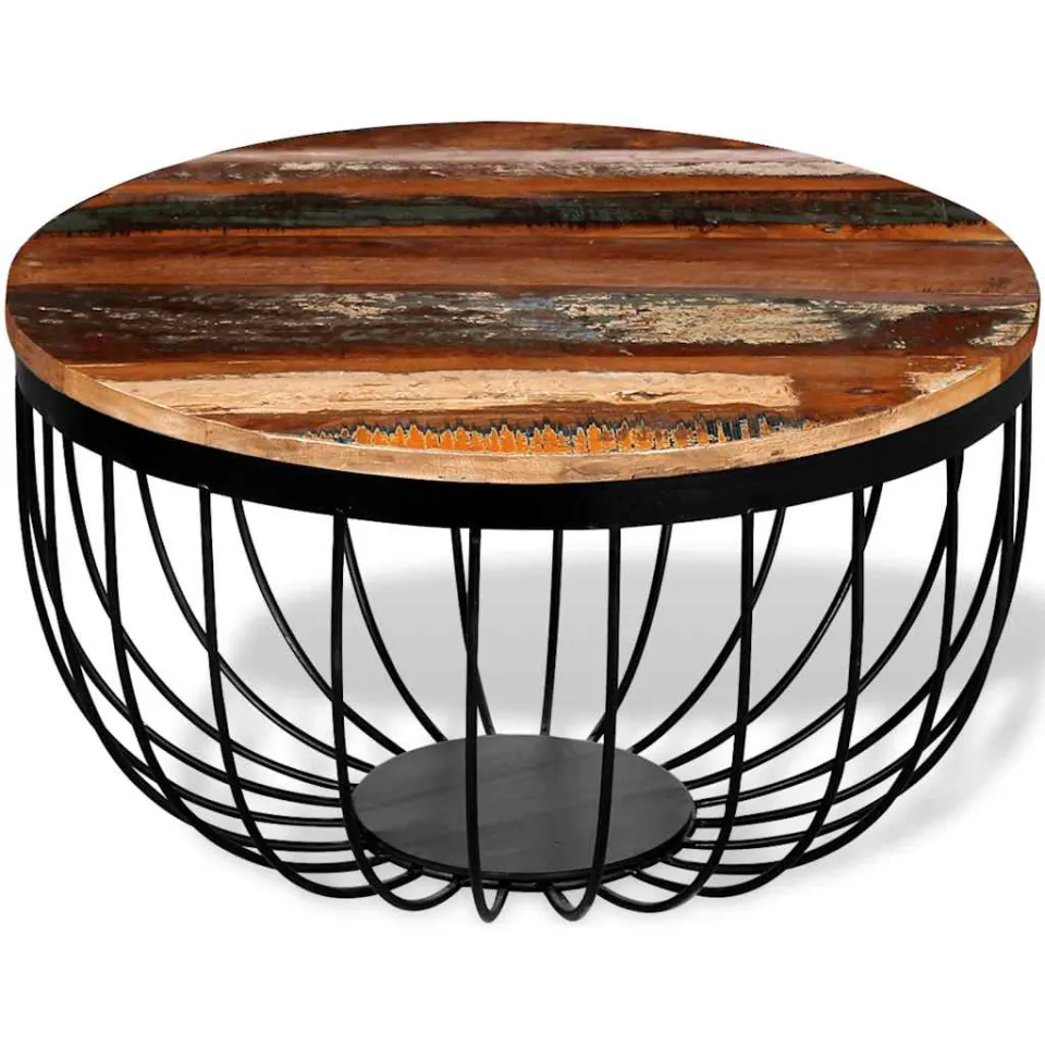 vidaXL Salontafel massief gerecycled hout meerkleurig, foto 2