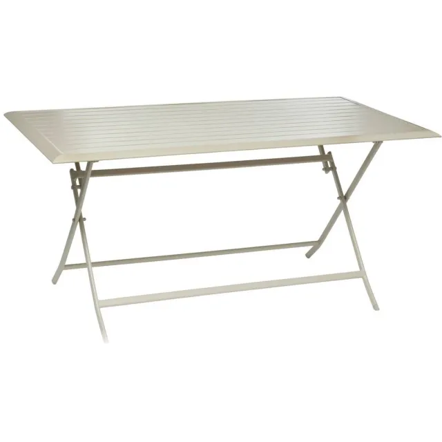 Hespéride Rechthoekige opvouwbare tuintafel voor 6 personen van aluminium AZUA Argile
