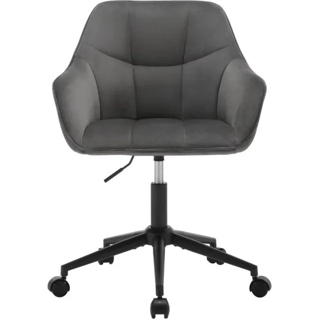 Happiq 2 Stuks Eetkamerstoelen - Gestoffeerde Keukenstoelen met Rugleuning en Armleuningen - Metalen Poten - Voor Woonkamer, Kantoor of Kaptafel groen