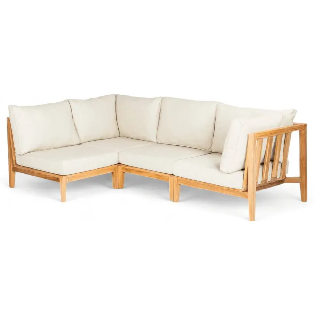 Belito Daan Chaise Longue Loungeset | Teakhout | Rechts Lang Antraciet