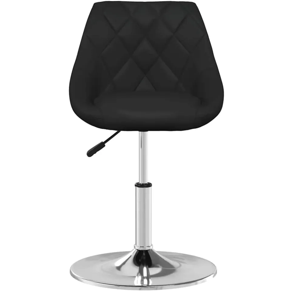 vidaXL Eetkamerstoel kunstleer zwart
